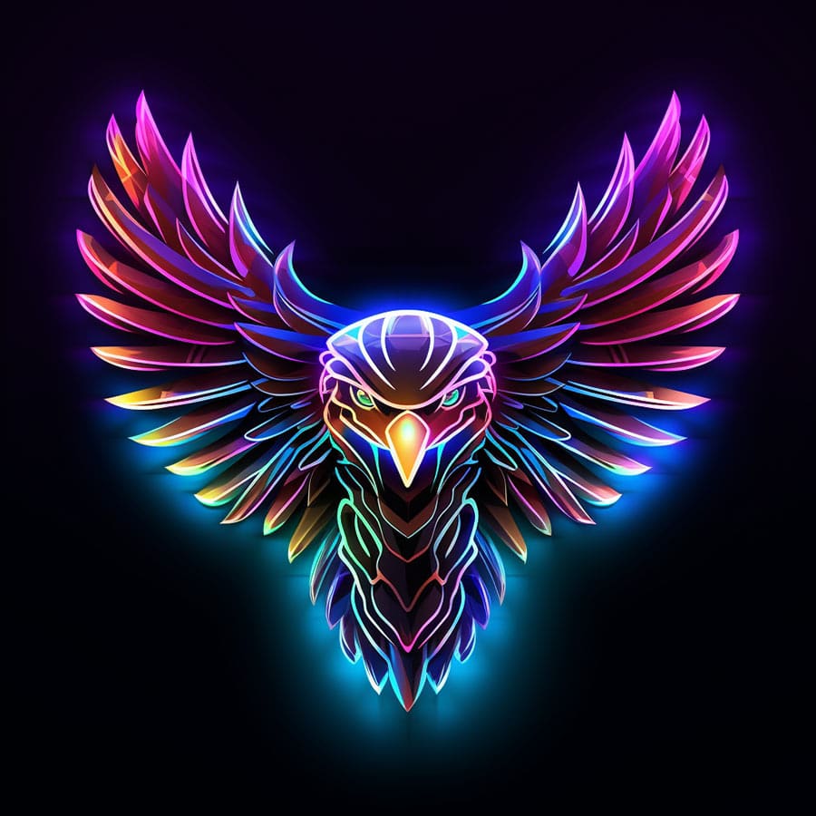 ChatGPT Midjourney Prompt of a Neon Eagle