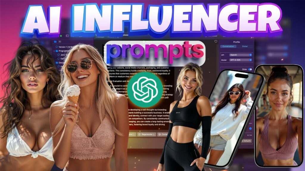 Create Stunning Ai Influencers with these prompts