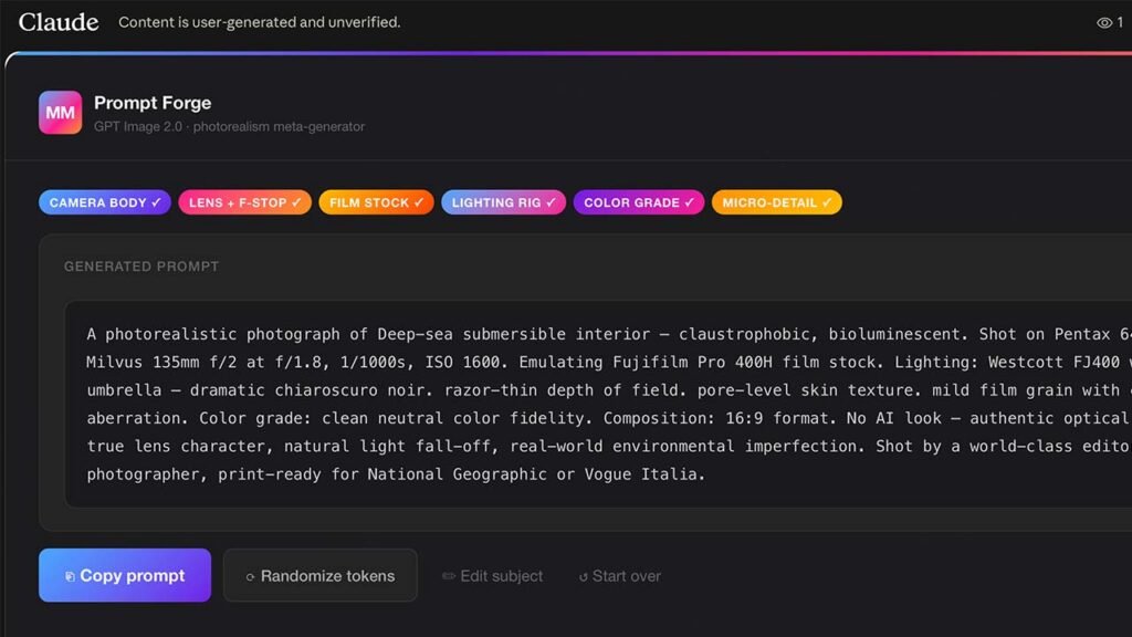Claude Code Prompt Website Builder