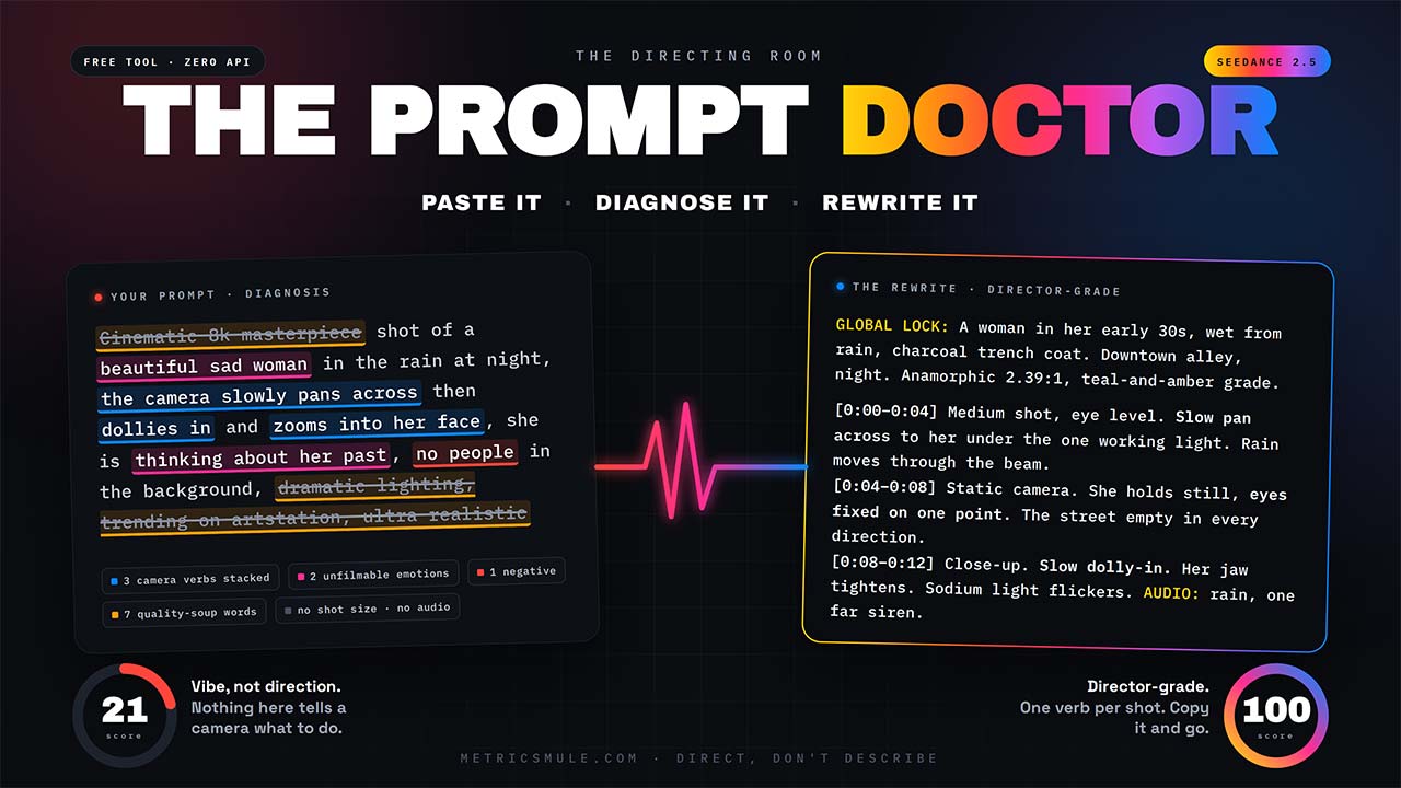 AI Video Prompt analyzer doctor